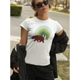 thumbnail image 2 of Bear & Landscape Art T-Shirt Women -Image by Shutterstock, Female x-Large, 2 of 4