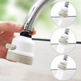 thumbnail image 2 of COFEST Swivel Faucet Water Saving Filter Sprayer,360 Degree Rotating Tap Head High Pressure Sink Sprayer Head Adjustable Splash Filter Nozzle for Kitchen Bathroom,White,, 2 of 9