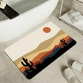thumbnail image 2 of Bath Mat Rug,Desert sunrise in the morning Non Slip Quick Dry Super Absorbent Thin Bathroom Rugs Fit Under Door-Easy to clean Bathroom Floor Mats-Shower Rug for Shower Sink Bathtub(20" x 31"In), 2 of 6