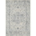 thumbnail image 2 of Troy Vintage Medallion Distressed Ivory/ Blue Farmhouse Indoor Rug Ivory 7'9" x 10'2" Medallion, Abstract 7' x 9' Living Room, Bedroom, Dining Room, 2 of 5