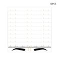 thumbnail image 1 of 10-Piece Disposable Eyebrow Ruler Set: Clear PVC Stencils for Precise Brow Shaping, Ideal for Professional and Beginner Use, Easy DIY Tool for Symmetrical Eyebrow Design, 1 of 7