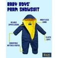 thumbnail image 4 of iXtreme Baby Boy Puffer Snowsuit Pram Bunting, 4 of 11
