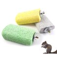 thumbnail image 3 of Flmtop Pet Bird Parrot Hamster Calcium Molar Stone Cage Stand Perch Platform Chew Toy Random Color, 3 of 8
