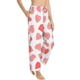 thumbnail image 2 of Fotbe Pink Hearts1 Women's Pajama Pants,Sleepwear Pants,Pj Bottoms Drawstring And Pockets-Small, 2 of 9