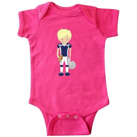 

Inktastic Cute Boy Blond Hair Rugby American Football Gift Baby Boy Bodysuit