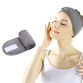 thumbnail image 1 of Toalla elástica con diadema de spa facial ajustable para lavar el baño, yoga, maquillaje deportivo, paño de ducha cosmético, banda para el cabello par Gris Baoblaze Pañuelo de spa, 1 of 8