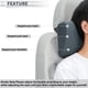 thumbnail image 2 of Almohada para reposacabezas de automóvil Unique Bargains Almohada de soporte para cuello ergonómica y cómoda Poliéster, Espuma de Memoria Ancho ajustable Gris Profundo 1 Pcs para conducción y viajes, 2 of 7