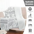 thumbnail image 5 of Elephant Blanket Sherpa Fleece Gray Mandala Floral Grey Elephant Throw Blankets Boho Bohemian Elephant Blanket for Couch Sofa Bed Elephant Gifts for Women Adults 30 * 40, 5 of 6