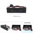 thumbnail image 3 of Panel frontal USB 31 panel frontal GEN2 de 80 cm/315 pulgadas panel frontal TYPE-C accesorios de escritorio negros para computadora PC, 3 of 8