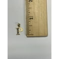 thumbnail image 5 of 14k Real Solid Gold Two Tone P Initial Pendant with Diamond Cut Finish, Available in Different Letters Personalized Letter Jewelry Gifts for Her, 5 of 5
