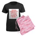 thumbnail image 5 of CafePress - Organic Chemistry Pajamas - Women's Short Sleeve Print T-Shirt and Pants Dark Cotton Pajama Set, 5 of 7
