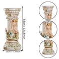 thumbnail image 4 of 32.68'' Greek Column Angel Statue - Display Plant Stand,Roman Style Decor - Indoor/Outdoor Display Pedestal,for Garden Patio Yard,White+Pink, 4 of 8