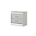 thumbnail image 2 of Glam Modern Style 2-Drawer Nightstand Made With Wood & inbuilt LED in White, 2 of 6