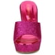 thumbnail image 2 of Brillo Plataforma Sin cordones Tacones cuña Sandalias Rosa caliente 27cm, 2 of 6