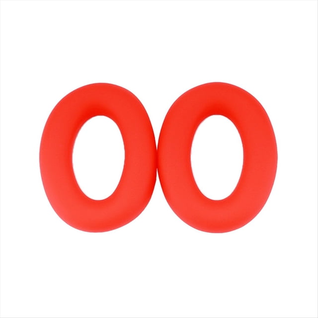 Almohadillas de Repuesto para Auriculares para QC Ultra, Protectora de Silicona, Piezas de Reparación de Orejeras, Color Rojo