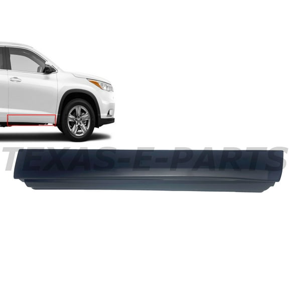 2014 2015 2016 2017 2018 2019 Compatible with Toyota Highlander Front Door Rocker Molding Right Passenger Side