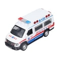 thumbnail image 2 of Modelo De Ambulancia De Aleación, Aleación De Modelo De Vehículo De Emergencia Con Luces LED Para Mayores De 3 Años Amonsee No, 2 of 7