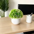 thumbnail image 5 of Artificial Green Plant,Simulation Potted Plant for Home Decor,Small Bonsai Ornament for Living Room, artificial Plant for Shelf and Porch, No Maintenance Decorative Foliage, 5 of 7