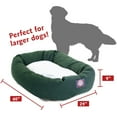 thumbnail image 3 of Majestic Pet Sherpa Poly/Cotton Bagel Pet Bed for Dogs, Calming Dog Bed Washable, Large, Green, 3 of 5