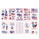 thumbnail image 1 of Pegatinas De Tatuaje Del Día De La Independencia, Pegatinas De Bandera Americana, Pegatinas De Tatuaje Temporal Del Día De La Independencia, Tatuajes Temporales Patrióticos 10 Hojas sonducket HA035231-00, 1 of 6