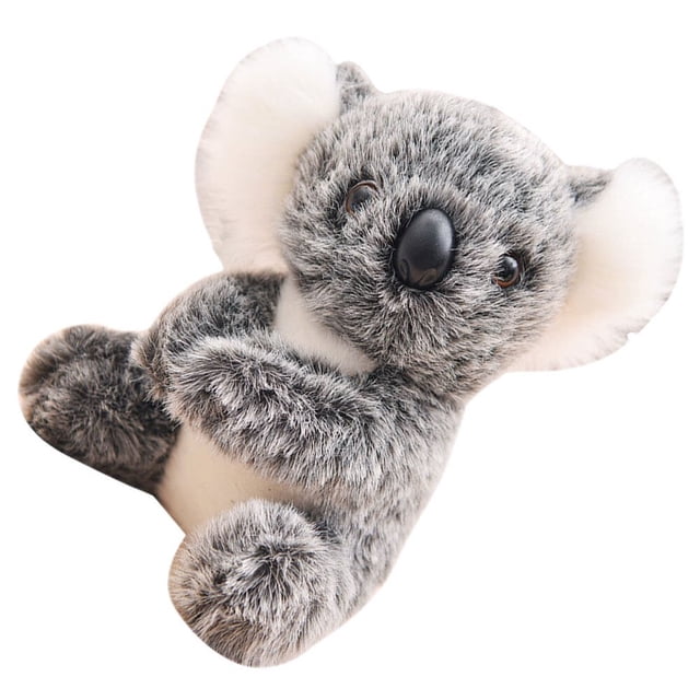 Adorable Simulation Koala Doll Funny Cartoon Children Toy for Home Office Decoration Birthday Gift (Grey 21cm)