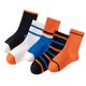 thumbnail image 1 of Calcetines a media pantorrilla con letras a rayas Bloque de color de moda Algodón suave Absorción de humedad Calcetines con letras B para niños L 6-8 años (22-26), 1 of 5