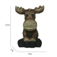 thumbnail image 4 of Hi-Line Gift Ltd. Sitting Moose Garden Statue Decor, 4 of 5