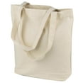 thumbnail image 3 of Book With Flowers Canvas Tote Bag, 3 of 4