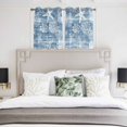thumbnail image 3 of Haze Blue Coastal Kitchen Curtains Window Panels, Summer Beach Nautical Starfish Coral Vintage Insulated Window Treatment Curtain, Grommet Curtains for Bedroom/Living Room/Bathroom, 2 Piece 42"Wx45"L, 3 of 8