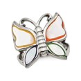 thumbnail image 1 of Stainless Steel Polished Enamel Butterfly Ring, 1 of 5