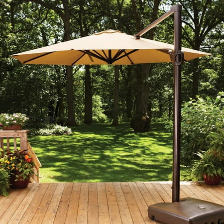 Better Homes and Gardens Aluminum Umbrella, 11', Straw ...