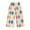 Yellow, variant on Girls' Anti-Mosquito Pants Wide Leg Chiffon Pleated Graphic Print Elastic Waist Soft Breathable Pants Summer Cooling Fashion Loose Fit Pants 4-13 Years