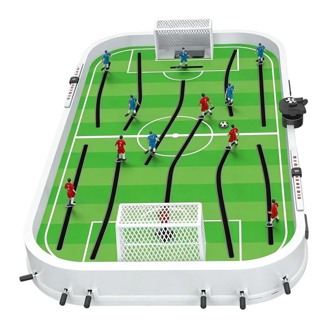 Juego de Mesa de Fútbol, juguete Interactivo de Fútbol, mini Futbolín Portátil de Escritorio para Sala de Juegos Y Reuniones Familiares.