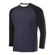 thumbnail image 1 of pstuiky camisas de manga larga para hombre, Camisa deportiva transpirable de manga larga raglán con cuello redondo para hombre, de color sólido camisetas de hombre xl, 1 of 2