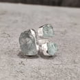 thumbnail image 2 of Natural Aquamarine Ring, Rough Aquamarine Gemstone Ring, March Birthstone, Triple Stone, 925 Sterling Silver, Womens Ring, Christmas, Adjustable Ring, Handmade, Statement Jewelry, Raw Gemstone Jewelry, 2 of 6