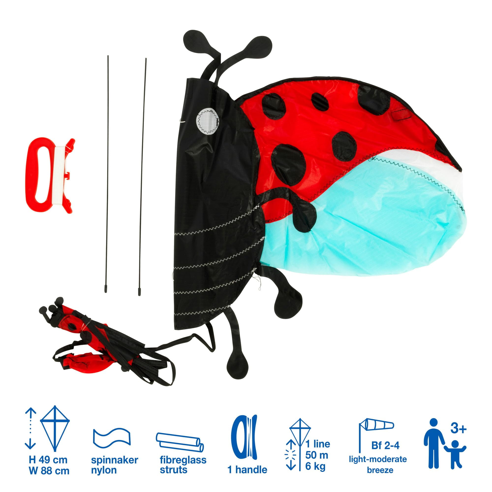 Brookite 30038 Ladybird Kite, Multi