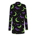 thumbnail image 4 of Enjoytime Halloween Womens Cardigan Vintage Print Long Sleeved Medium Length Cardigans Winter Casual Outerwear Coat, 4 of 6