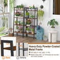 thumbnail image 5 of Topbuy 4-Tier Ladder Storage Rack Bookcase Display Shelves Plant Stand, 5 of 8