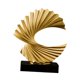 thumbnail image 3 of Estatua de Ola de océano Macarena Escultura Abstracta Resina Dorado, 3 of 8