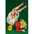 thumbnail image 2 of Driben, Peter 13x18 White Modern Wood Framed Museum Art Print Titled - Mid-Century Pin-Ups - Titter Magazine - Cheerleader, 2 of 4