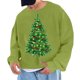 thumbnail image 1 of Sudadera sin capucha para hombre, cuello redondo, deportiva, con estampado de árbol de Navidad, sudadera con capucha, jersey de manga larga, blusa de poliéster para hombre, 1 of 4