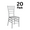 Silver, variant on Silver Resin Steel Skeleton Chiavari Chair- 20 Chair Bundle by Chivari