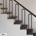 thumbnail image 6 of 6 Pack U-Shape Stair Railing 36in Stair Railing Baluster Black for Stair Handrail for Villas, Gardens, 6 of 19