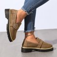 thumbnail image 7 of Womens Loafers Platform Chunky Penny Loafer Office Business Casual Shoes, 7 of 7