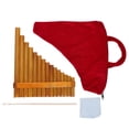 thumbnail image 1 of LOLIPPYY 1Set Wooden Pan Flute 15 Pipe Traditional Musical Instrument Light Brown, 1 of 6