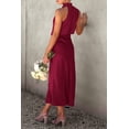thumbnail image 3 of Vestido PRETTYGARDEN 2025 Verano Satén Sin Mangas Maxi XXL, 3 of 8