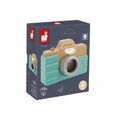 thumbnail image 1 of Janod - Early-Learning Camera - Wooden Pretend Play Toy - Sound and Light Effects - Sense Stimulation and Motor Skills - Silicone Shell - Water-Based Paint - from 18 Months +, 1 of 6