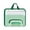 Green, variant on Clear Meshes Document Pouches Large Size Zippered Closure Handle for Easy File Access School Organization