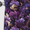 thumbnail image 4 of Designart "Royal Ragdolls In Deep Purple" Paisley Blackout Curtain Single Panel, 4 of 4