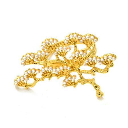 

CreativeArrowy Napkin Buckle Holders Table Accessories Wedding Party Pearl Meal Cute Golden For Bar Restaurant Zinc Alloy Pumpkin Ring